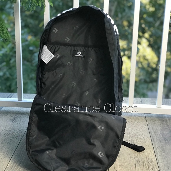 NWT Converse Street 22 Backpack D Black Unisex - Picture 4 of 4